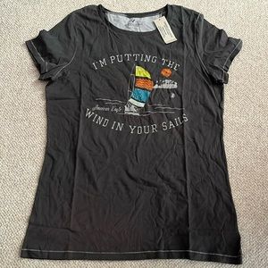Vintage (Early 2000s) American Eagle Womens 100% Cotton Tee